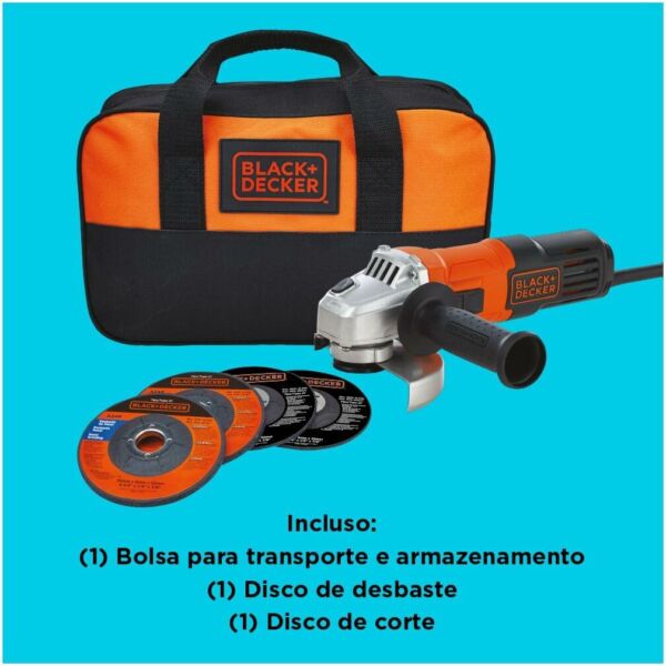Esmerilhadeira 4 1/2 - G650 127v - Black Decker - Imagem 3