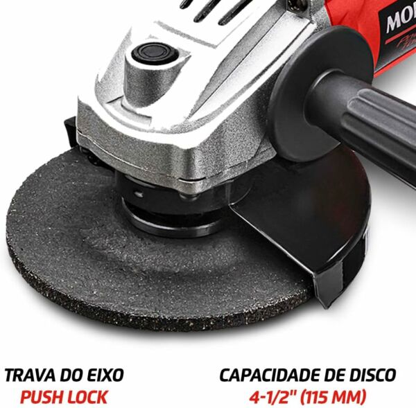 Esmerilhadeira Angular 4.1/2" 660 Watts - FES-02 - Mondial - Imagem 4