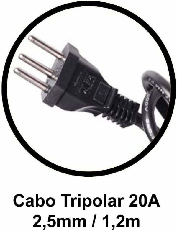 Filtro De Linha Régua Rack Com Disjuntor 20a Ipec Mod Dj 5000 - Imagem 4