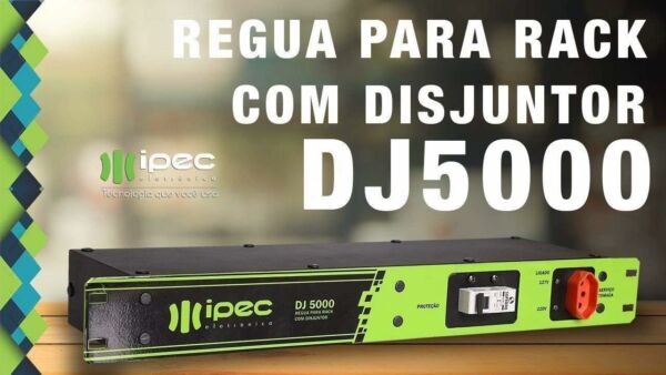 Filtro De Linha Régua Rack Com Disjuntor 20a Ipec Mod Dj 5000 - Imagem 5