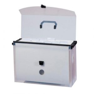 Maleta Arquivo DelloPlast Cristal c/10 pastas suspensas