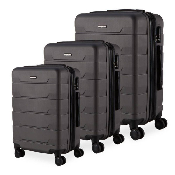 Conjunto De Malas em ABS 3 Peças (P, M, G) Com 4 Rodas 360° - Portinari - Vita