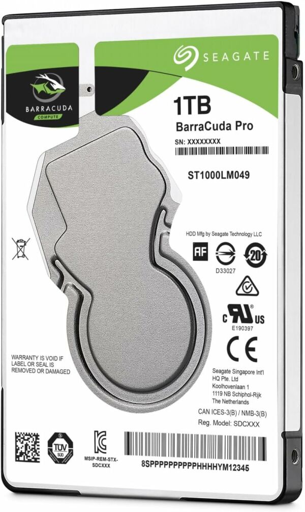 HD 1TB Seagate Interno Barracuda Pro Performance SATA HDD 1TB 7200RPM 6GB ST1000LM049 - Imagem 4