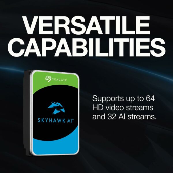 HD Seagate SKYHAWK AI 12TB Seguranca Vigilancia SATA 6GB/S 7200 RPM  - Imagem 2