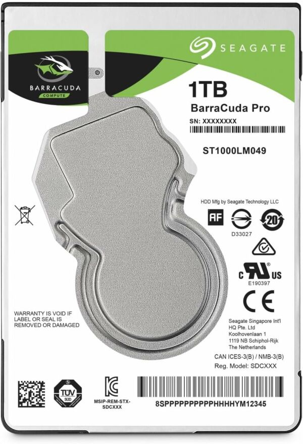 HD 1TB Seagate Interno Barracuda Pro Performance SATA HDD 1TB 7200RPM 6GB ST1000LM049 - Imagem 5