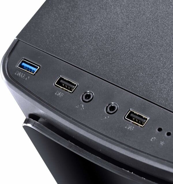 Gabinete Mid-Tower Venus Preto com 2 Fans LED 7 Vermelho VENPTVM2FCA - PCYES - Imagem 9