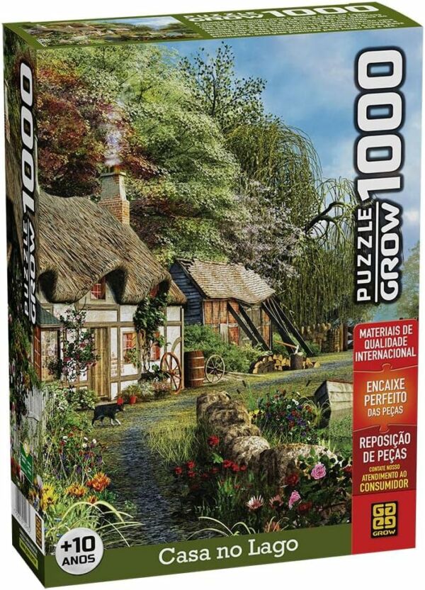 Quebra-Cabeças Casa no Lago 1000 Peças Grow - Imagem 3