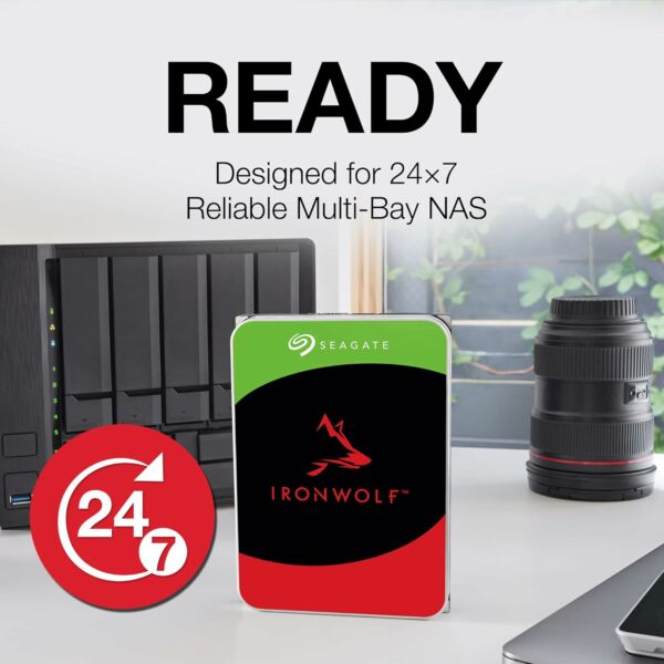 HD 3,5 Seagate Ironwolf Nas 12 TB Sata 6 GBS 7200 RPM 256 MB - Imagem 5