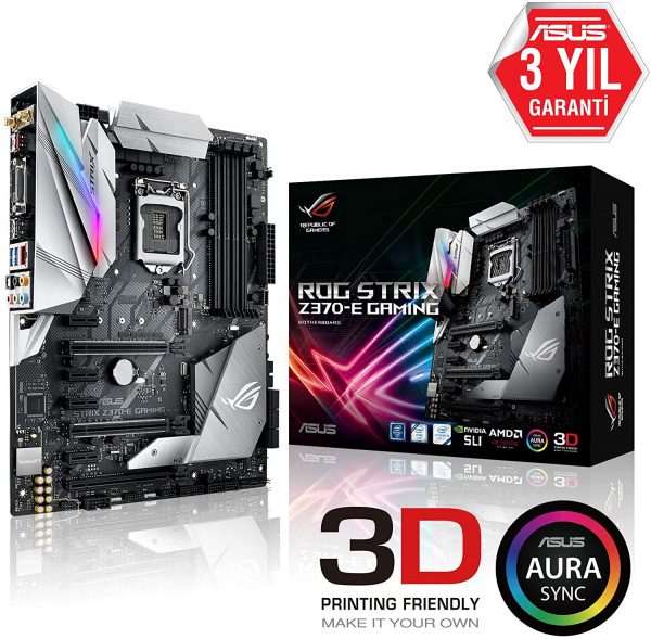 Placa-Mãe ASUS ROG STRIX Z370-E Intel 1151 DDR4 ATX