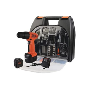 Parafusadeira / Furadeira à Bateria 12V BIVOLT CD121K100 c/ Kit 100 Peças BLACK & DECKER