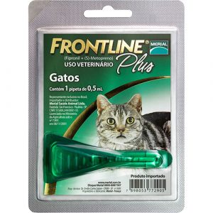 Produto Antipulgas e Carrapatos p/ gatos - Frontline Plus