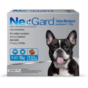Antipulgas e Carrapatos Merial Nexgard para Cães de 4 a 10kg - 3 Unidades