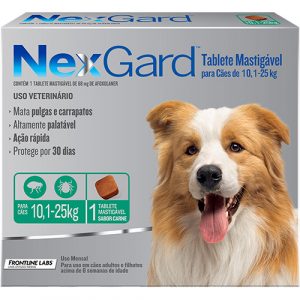 Antipulgas e Carrapatos Nexgard para Cães de 10 a 25 kg - 3 Unidades