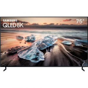 TV QLED Samsung 75" 75Q900R UHD 8K Smart, IA Upscaling, Direct Full Array 16x, Pontos Quânticos e HDR 4000