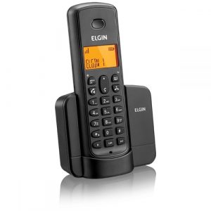 Telefone sem Fio Elgin com identificador TSF8001 Preto, Elgin, TSF8001P, Preto