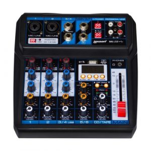 Mesa de Som 6 Canais Efeitos Interface M6 Lexsen