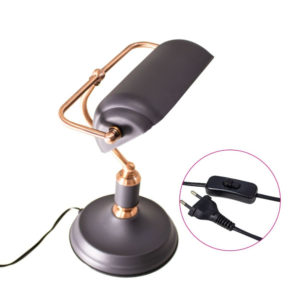 Luminária De Mesa Banker Lamp Escritório Biblioteca Estudos St1347