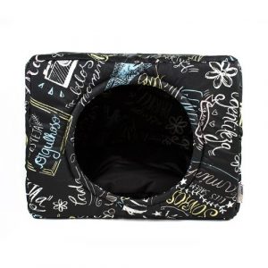 Cama Toca Pet para Cachorro Gato Senhor Bicho Premium 2 em 1 - P - Lousa Preto