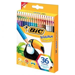 Lápis de Cor, Bic, Evolution, 930230, 36 Cores