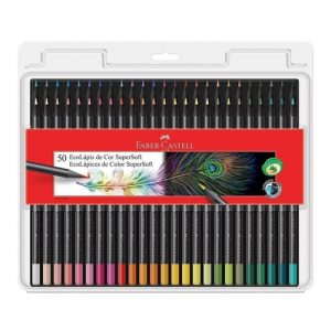 Lápis de Cor, Faber-Castell, EcoLápis Supersoft, 120750SOFT, 50 Cores