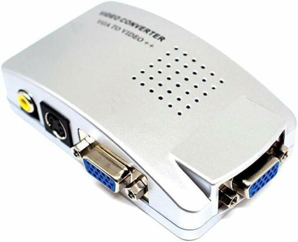 Conversor Adaptador VGA para RCA e S-Vídeo TV Projetor - Imagem 3