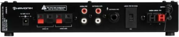Amplificador 50W com Bluetooth Versátil Hayonik PRO-510 Preto - Imagem 2