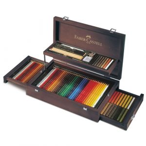 Estojo de Madeira Art & Graphic Faber-Castell com 125 peças - 110086