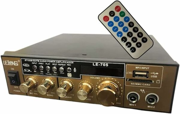Amplificador de Áudio com Bluetooth Lelong LE-705 - Imagem 2
