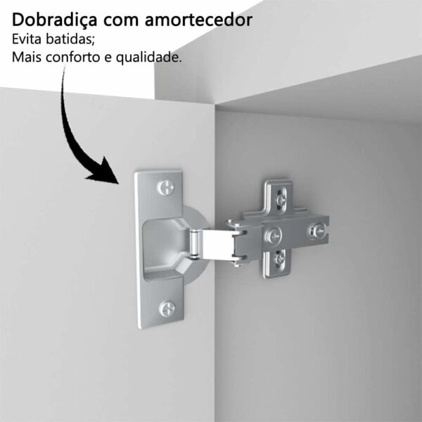 Balcão Multiuso C/Fruteira 86x67Cm Branco - Imagem 3