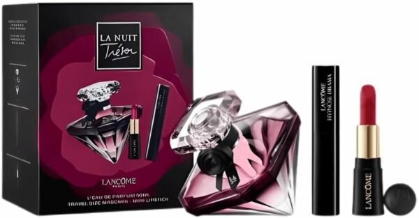 Kit Lancôme La Nuit Trésor - Eau de Parfum 50ml + Máscara de Cílios 4ml + Mini Batom 1,6g