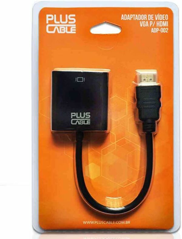 Adaptador HDMI Adp-002 Plus Cable Preto - Imagem 2