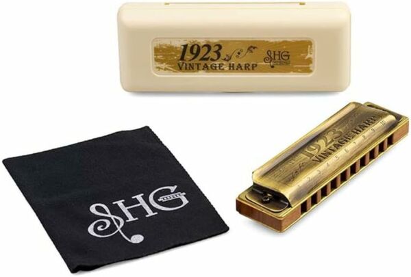 Gaita de Boca Diatônica Hering Vintage Harp 1020C em Dó - Imagem 3