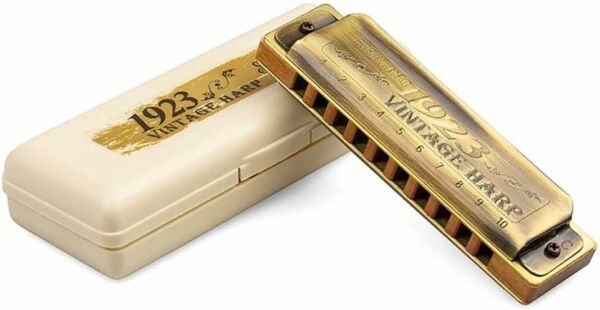 Gaita de Boca Diatônica Hering Vintage Harp 1020C em Dó - Imagem 4