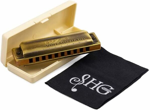 Gaita de Boca Diatônica Hering Vintage Harp 1020C em Dó - Imagem 5