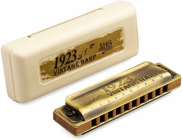 Gaita de Boca Diatônica Hering Vintage Harp 1020C em Dó - Imagem 6