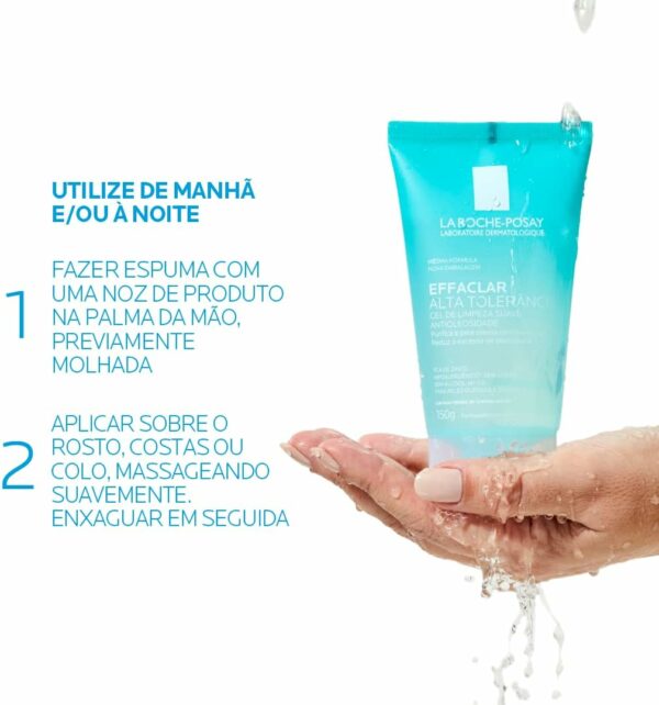 Gel de Limpeza Suave Effaclar Alta Tolerância 60 G La Roche-Posay - Imagem 4