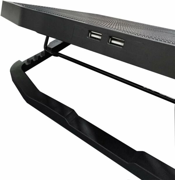 Base Para Notebook Gamer 2 Coolers 2 Usb Led Azul Multilaser - Imagem 6
