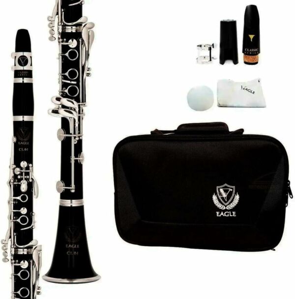 Clarinete Preto Brilhante EAGLE BB CL04N - Imagem 3