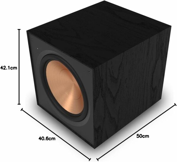 Klipsch Premiere R-121SW Subwoofer Sem Fio Woofers de Polímero Cristalino 400w RMS Preto - Imagem 4