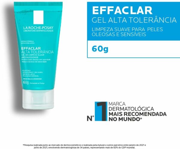 Gel de Limpeza Suave Effaclar Alta Tolerância 60 G La Roche-Posay - Imagem 8