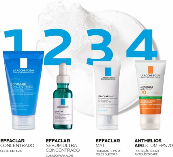 Gel de Limpeza Facial La Roche Posay - Effaclar Concentrado - Imagem 3