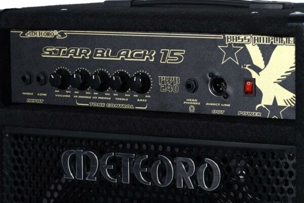 Amplificador Caixa Cubo Star Black 15 Baixo 240W AF15- Meteoro - Imagem 3