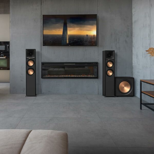 Klipsch Premiere R-121SW Subwoofer Sem Fio Woofers de Polímero Cristalino 400w RMS Preto - Imagem 3
