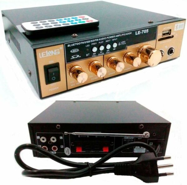 Amplificador de Áudio com Bluetooth Lelong LE-705 - Imagem 5