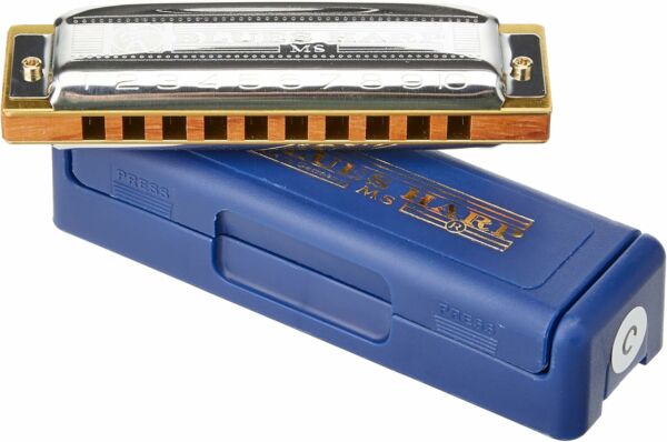 Gaita Harmônica Hohner Blues Harp 532/20 MS 004745 C-DO Castanho - Imagem 2