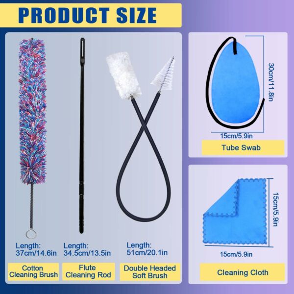Kit para Limpeza e Manutenção de Flauta Transversal - Imagem 2