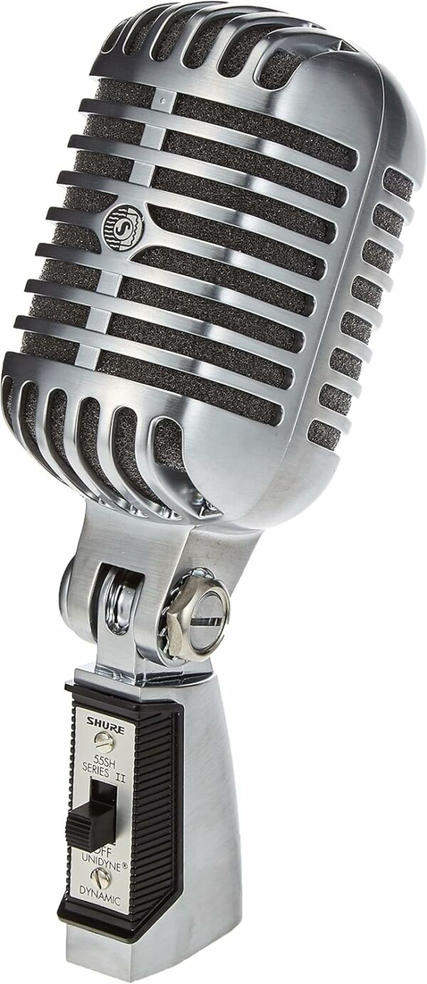 Microfone Dinamico Shure Deluxe Super 55SH Design Vintage Clássico para Vozes - Imagem 6