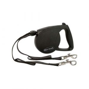 Guia Retrátil dupla para 2 Cachorros Pet Flex Duo 4 metros 20kg