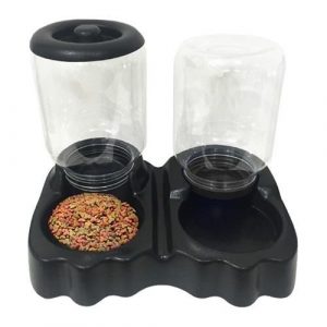 Comedouro Automático Duplo Bebedouro para Caes e Gatos 3L/1,5kg