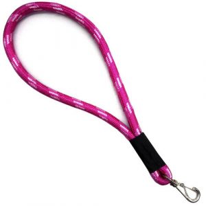 Guia Pet Curta para cães de grande porte 45cm Rosa